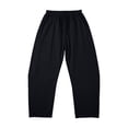 thumbnail image 4 of Casual Pants for Women Barrel Sweatpants Women Baggy Barrel Pants Wide Leg Elastic Waisted Pants Casual Gym Trousers, 4 of 6
