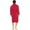 thumbnail image 7 of Notus Shawl Collar Bathrobe for Men Soft Spa Nightgowns 100% Cotton Terry robes for Women - Towel Bathrobe Unisex Terry Cloth Bathrobe, Soft Shower Spa Robe Maroon L, 7 of 7