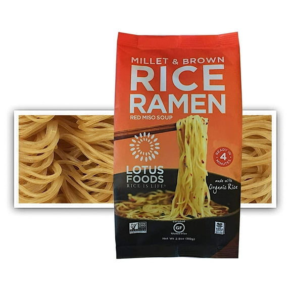 Pack of 3 Lotus Foods Ramen Soup Mix Millet & Brown Rice 2.8 Oz