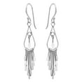 thumbnail image 2 of Stylish Teardrop Cascading Chandelier Sticks Sterling Silver Dangle Earrings, 2 of 5