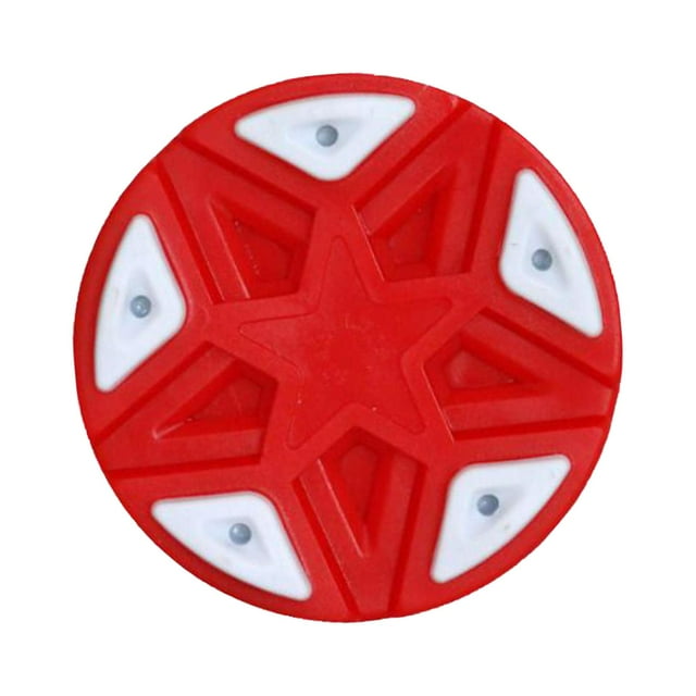relayinert Rondelle de Hockey sur Roulettes ABS et PVC Équipement d'Entraînement Accessoires pour Athlètes Sérieux Texture Dense Asphalte Rouge 7.6x2.6cm