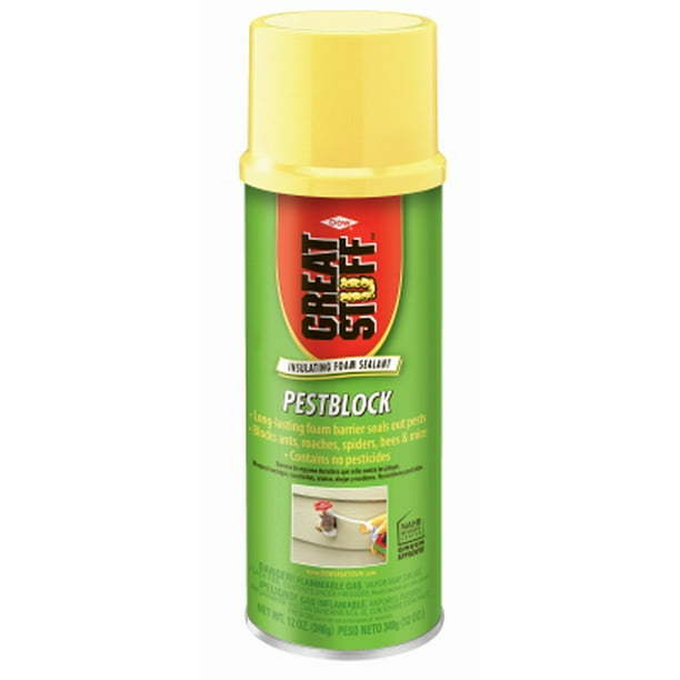 Great Stuff 12 OZ Pestblock Insulating Foam Sealant Blocks Insects & P ...