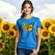thumbnail image 3 of Blusa con Estampado de Mariposa y Girasoles – Diseño Único y Significativo Color Aqua Talla Chica Marca Emil SaEs, 3 of 4