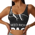 thumbnail image 2 of Picia I Need More Space Sports Bra for Women,Padded Strappy Sports Bras Medium Support Yoga Bra with Removable Cups,Running Yoga Bra-X-Large, 2 of 9