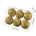 thumbnail image 5 of Swiftyle 1-3 Counts Christmas Decorations Christmas Boxed Gold Hollowed Out Christmas Balls Christmas Tree Decorations Hanging Holiday Ornaments, 5 of 5