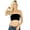 Black, variant on Womens Seamless Banded Basic Tube Top Solid Bandeau