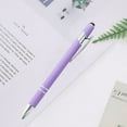 thumbnail image 3 of HAOAN Ballpoint Pen with Stylus Tip  Soft Touch Click Metal Pen  1.0mm Medium Point  Black Ink  10 Count, 3 of 5