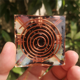 thumbnail image 5 of 2 piezas de 6 cm de grava de cristal en espiral, pirámide en espiral, espiral hecha a mano, decoración del hogar, artesanía, alambre de cobre en espiral, 5 of 6