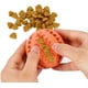 thumbnail image 5 of Dispensador de premios interactivo para perros, azul y naranja (paquete de 2) - Pelota de goma para cachorros y perros pequeños - Aburrimiento - Limpieza dental - Entrenamiento de inteligencia (6 cm), 5 of 5