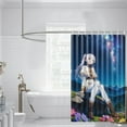 thumbnail image 4 of Frieren: Beyond Journey's End pattern Design polyester Fabric Shower Shower Curtain Liner Bathroom Washable 35.4 / 40 / 50 / 60*70IN, 4 of 7