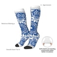 thumbnail image 4 of Balery Blue Watercolor Calcetines novedosos Calcetines deportivos Calcetines hasta la rodilla Calcetines de algodón Calcetines originales y geniales, 4 of 6