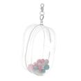 thumbnail image 3 of Vitrina transparente Strade Fareast Limited para muñecas con llavero y cremallera rosa, 3 of 5