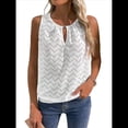 thumbnail image 3 of Camisola Informal con Bordado de Ojales para Mujer, Holgada, Sin Mangas, Cómoda y para Verano. XXL, 3 of 9