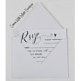 thumbnail image 6 of Inkdotpot 50 Blank RSVP Cards With White Envelopes White 4"x6" Response Cards-RSVP Reply Card For Wedding-Bridal Shower-Baby Shower-Rehearsal Dinner, 6 of 7