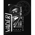 thumbnail image 2 of Junior's Star Wars: Obi-Wan Kenobi Darth Vader Grayscale Portrait with Empire Logo Racerback Tank Top Black Large, 2 of 5