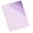 #1189-Purple, variant on Kieccall Clear Gradient Color 6 Pocket L Shaped File Bag Document Organizer for Home Office Paper Storage