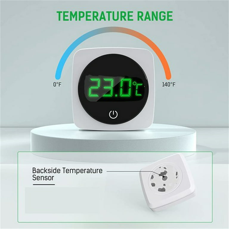Digital aquarium thermometer with adjustable alarm