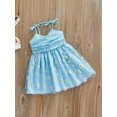 thumbnail image 4 of Txlixc, vestido de princesa para niñas pequeñas, vestido de tirantes sin mangas con estampado de margaritas, vestido informal de verano con tirantes finos y tutú de malla Txlixc  Moda, 4 of 8