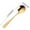 Gold-385, variant on Stainless Steel Spoon, Flat Handle Thickened, Dinnerware, Ergonomic Mirror Polishing, for Soup Serving Mixing, Home Restaurant Use | Black KTFgvq