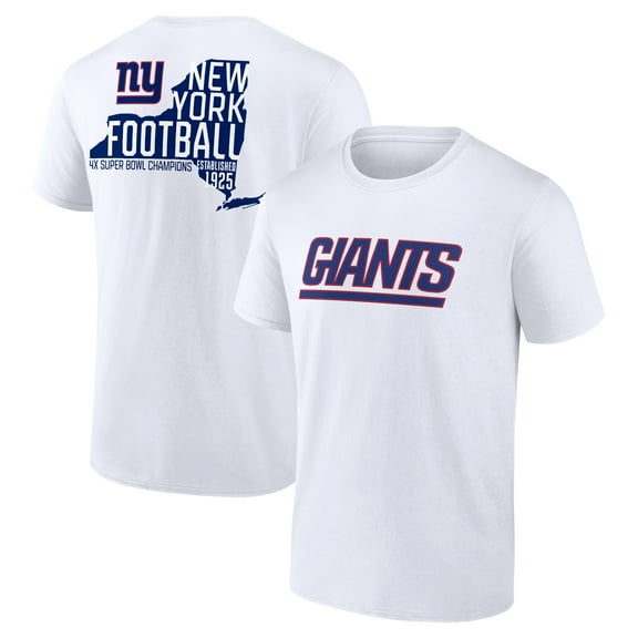 Men's White New York Giants Hot Shot T-Shirt