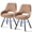Brown, variant on Swivel Dining Chairs Set of 2, Modern Upholstered Fabric Kitchen Chair with Thicken Cushions, Soft Accent Side Chair for Living Room, Bedroom, Restaurant, Beige