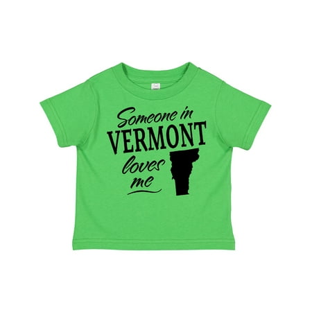

Inktastic Someone in Vermont Loves Me Gift Toddler Boy or Toddler Girl T-Shirt