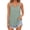 Green, variant on Tank Tops for Women Double Spaghetti Strap V Neck Eyelet Sleeveless Camisole Shirts Loose Fit Summer Casual Tops