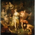 thumbnail image 3 of Jean Raoux 15x15 Black Modern Framed Museum Art Print Titled - Orpheus and Eurydice (1709), 3 of 5