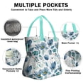thumbnail image 3 of Pioneer Flower Floral Print Pattern Drawstring Lunch Bag Women - Drawstring Lunch Bag Insulated for Work Office - Stain-Resistant Large Lunchbags for Women with Multi-Pockets, 3 of 6