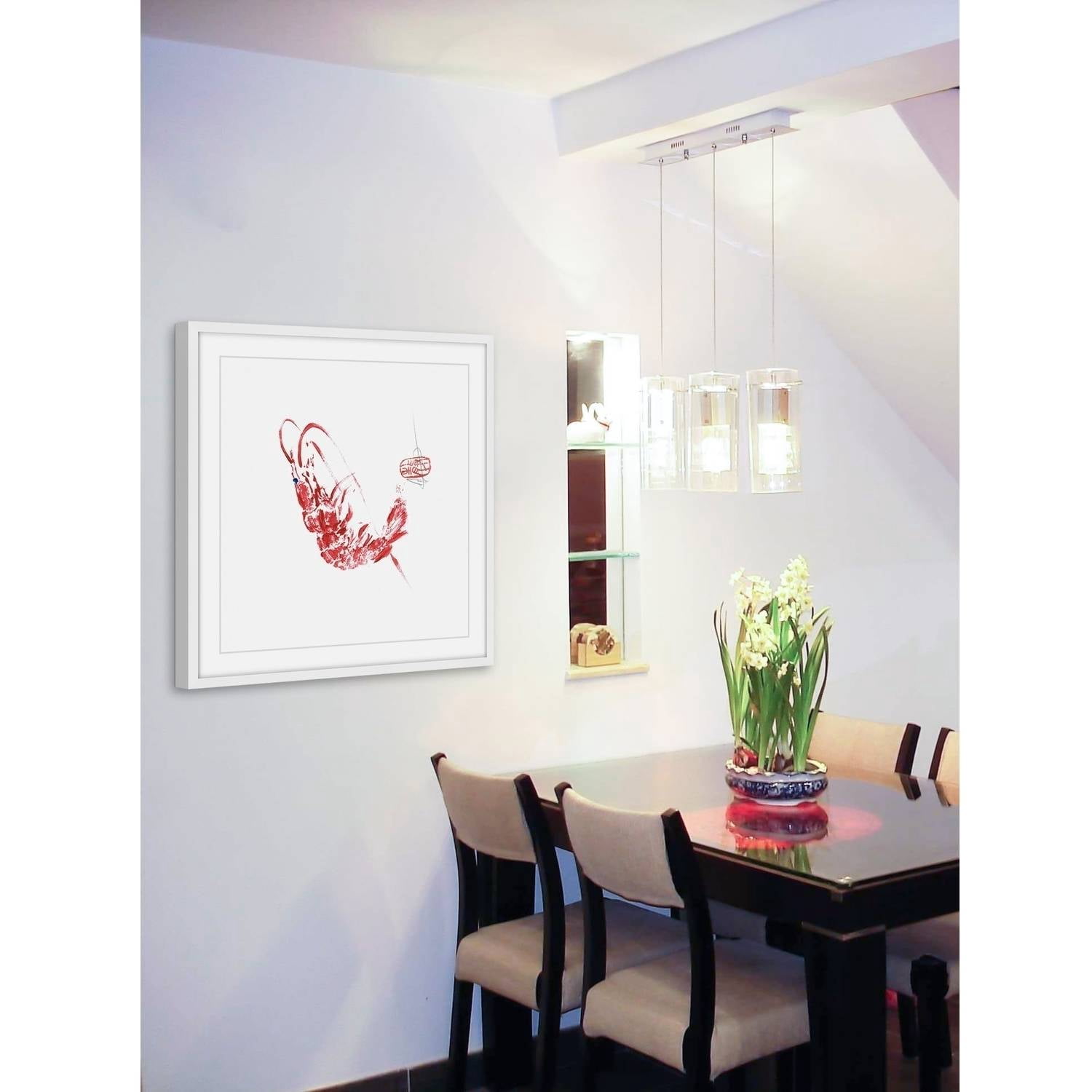"Crevette" Framed Painting Print
