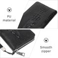 thumbnail image 3 of Milisten 1Pc Fashion Handbag for Black PU Wallet with Zipper Closure, 3 of 6