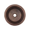 thumbnail image 3 of Premier Copper BSP4-BR14DB2-B Ronde Martelé Copper Bar Prep Évier & 44; Robinet de Barre à une Poignée - 14 Po avec 2 in., 3 of 4