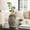 Brown, variant on Decorative Terracotta Vase with Handles for Living Room Decor - Home Decor Accents for Bedroom, Entryway Table, and Office - Casual Flower Vase for Shelf or House Display - 10", White
