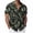 Dark Green Leaf, variant on Lmueinov Hawaiian Shirt for Men Button Down Summer Beach Men's and Big Men's Tropical Flower Print Short Sleeve Shirt, S-4X