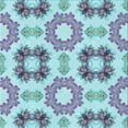 thumbnail image 1 of Ahgly Company Indoor Square Patterned Slate Blue Grey Blue Area Rugs, 6' Square, 1 of 6