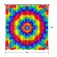 thumbnail image 5 of Rainbow Tie Dye Mandala Pattern Shower Curtain 72"x72" ,Bathroom Decorative Shower Curtains Set with 12 Hooks,Modern Waterproof Washable Shower Curtain, 5 of 6