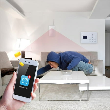 Keypad Entry Alarm - LCD Touch Keypad Home House Alarm System W ireless Security Burglar Remote Control Voice Prompt Wired GSM SMS Alarm