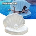 thumbnail image 2 of Swimming Pool Float Shell Shaped Inflatable Island Creative Summer Pool Raft Lounge for Adults Kids New_Perfect Gift, 2 of 5