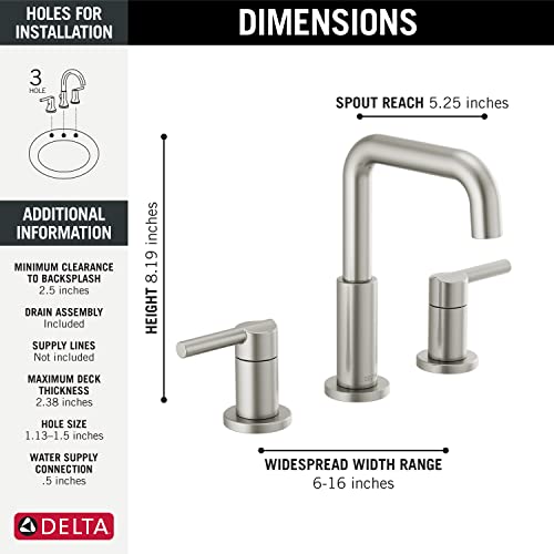 Delta Nicoli 14 Series H2Okinetic Shower Set - Matte Black/Chrome, Includes Valve, Head & Handle