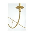 thumbnail image 6 of Living District Rohan 60" 6-Light Transitional Metal Chandelier in Satin Gold, 6 of 8