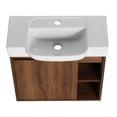 thumbnail image 5 of 24'' Wall-Mounted Modern Bathroom Vanity with White Ceramic Sink Resistant to Water for Everlasting Performance, 5 of 6