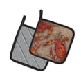 thumbnail image 2 of Carolines Treasures 8742PTHD Cooked Crabs on Faux Burlap Pair of Pot Holders, 7.5HX7.5W, multicolor, 2 of 3