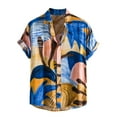 thumbnail image 2 of Palato Mens T Shirts,Men Hawaiian Short Sleeve Beach Shirt Printed Summer Casual Button Down Shirts, 2 of 9