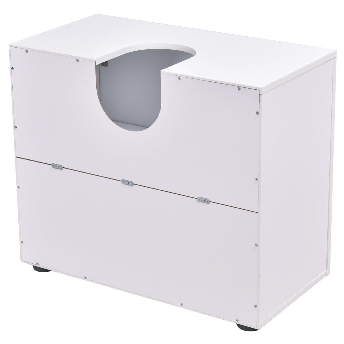 Non Pedestal Under Sink Bathroom Storage Vanity Space Saver