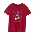 thumbnail image 3 of Camiseta para mujer verano transpirable ropa deportiva disfraz recuerdo ropa de calle básica SG, 3 of 7
