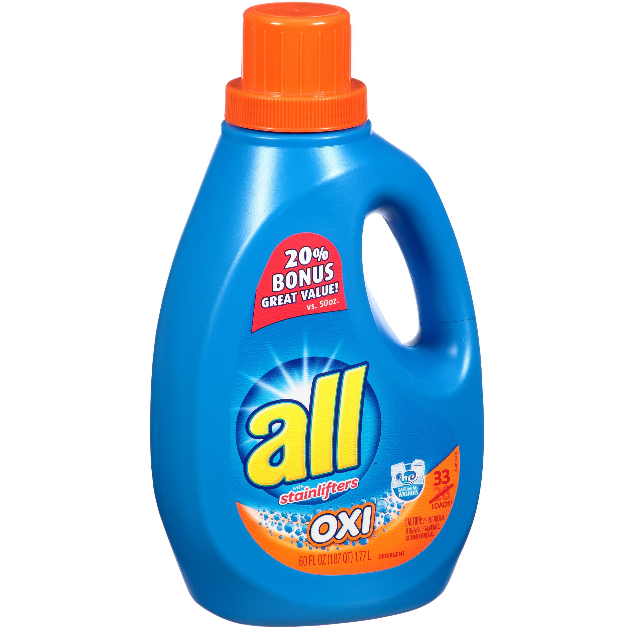 all® OXI Laundry Detergent 33 Loads 60 fl. oz. Bottle