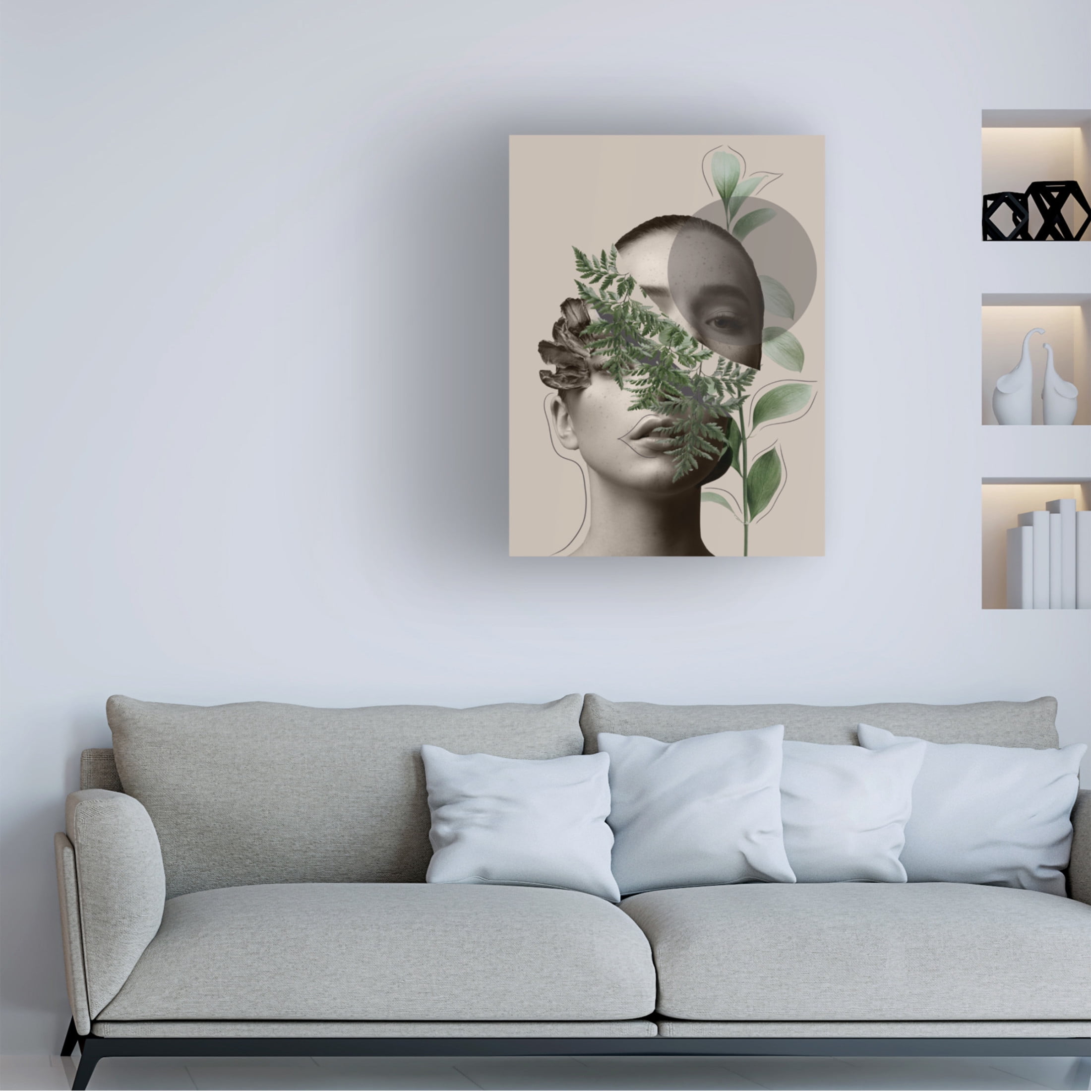 Canvas Wall Art - Leila 'Lili Collection Creative Art Series' Wall Art for Living Room, Bedroom, or Office Décor by Trademark Fine Art - 24 x 32 Inches