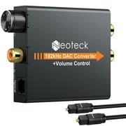 Neoteck Digital to Analog Audio Converter for TV Signal Optical Coaxial Adapter  RCA L/R with Optical&Coaxial  Cablel