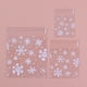 thumbnail image 4 of Bolsa de plástico para dulces de 100 piezas, contenedor adorable para envolver, bolsas de embalaje para galletas con patrón de copos de nieve, Organizadores de utensilios de cocina blanco 10*10cm Inteprter JR1015-01, 4 of 6