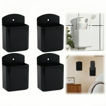 WuPing 4 Pcs Remote Control Holde Wall Mount, Self Adhesive Remote Hanging Organizers for Home Office